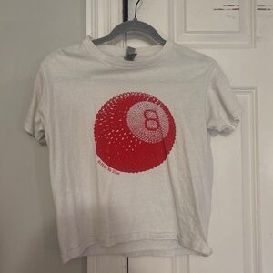Kids' White and Red Graphic Tee
